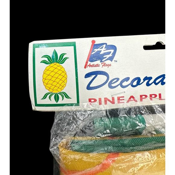 Vtg Artistic Flags PINEAPPLE Decor 28”x40” Garden Summer Day Tropical Yard Party - Picture 4 of 12